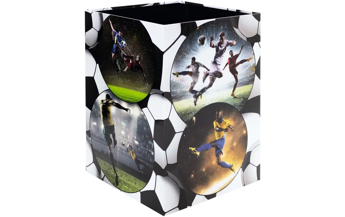 HERMA Papierkorb Fussball 15 l, Schwarz HERMA Papierkorb Fussball 15 l, Schwarz
