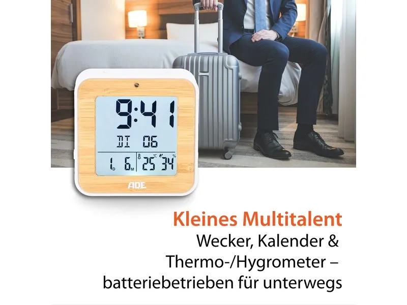 ADE Funkwecker Weiss/Nature