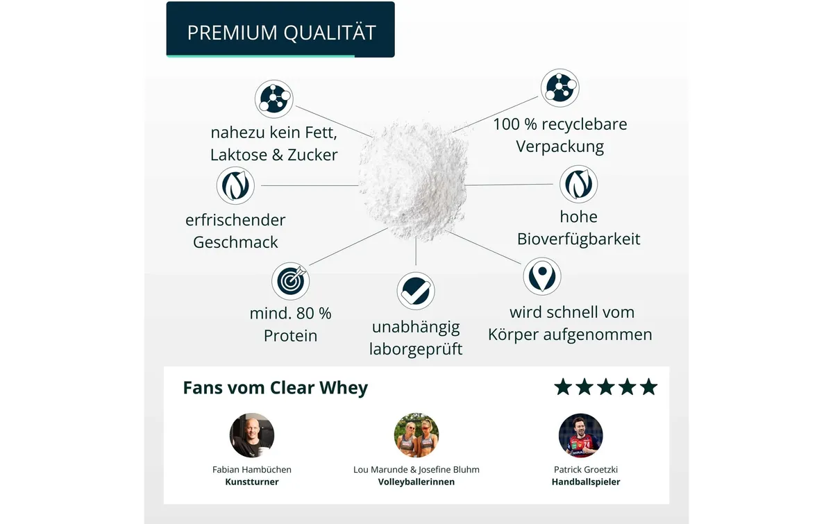 Brandl-Nutrition Pulver Clear Whey Apfel 800 g