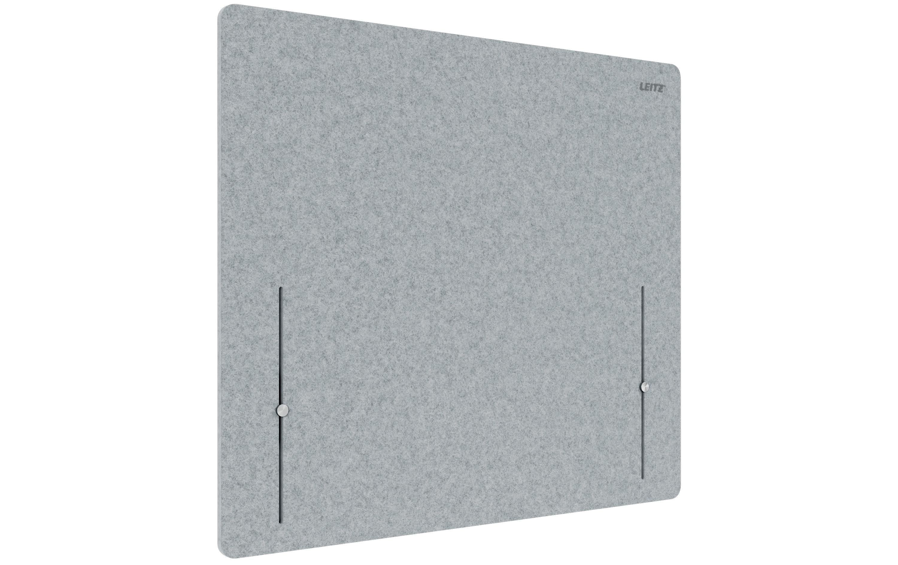 Leitz Ergo höhenverstellbare Tischtrennwand 80 x 70m, grau