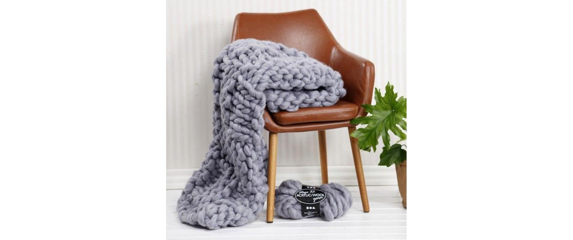 Creativ Company Wolle Acryl XL 15 m Grau