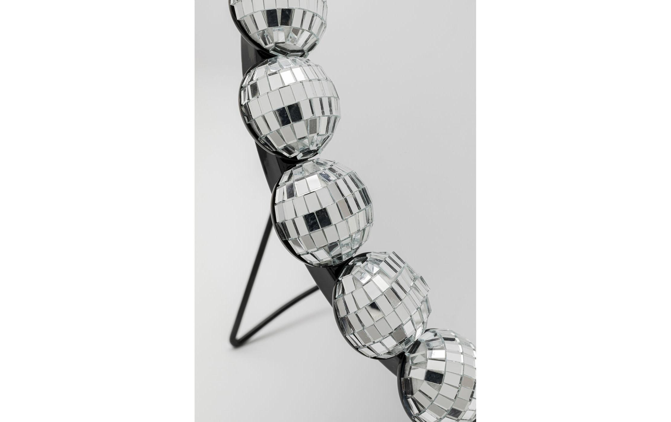 Kare Tischspiegel Disco Balls Rund Mosaik Silber Ø 26 cm