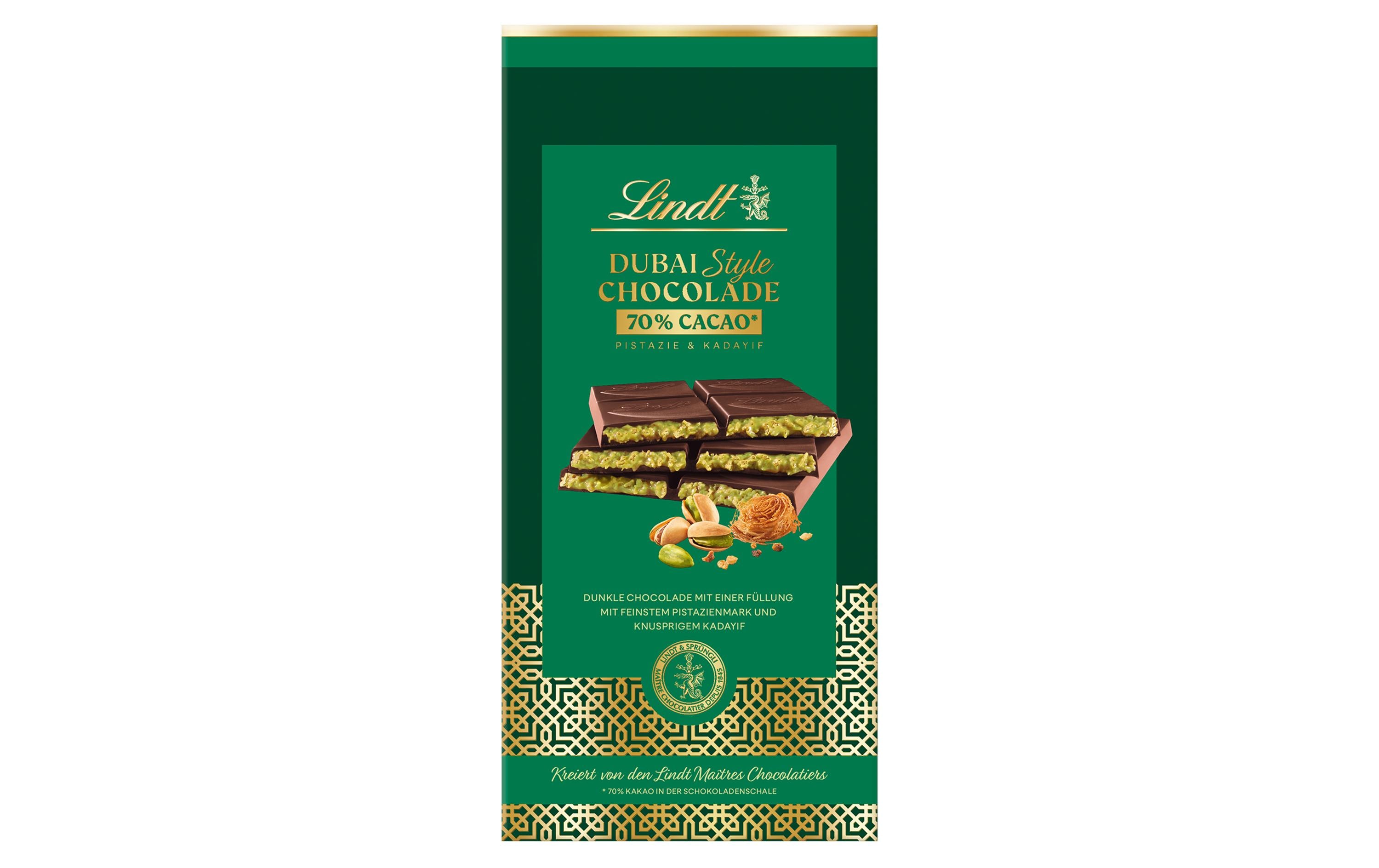 Lindt Schokolade Dubai Style Chocolade Dunkel 150 g