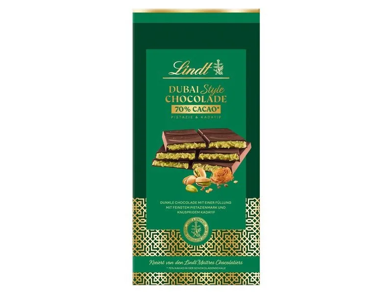 Lindt Schokolade Dubai Style Chocolade Dunkel 150 g