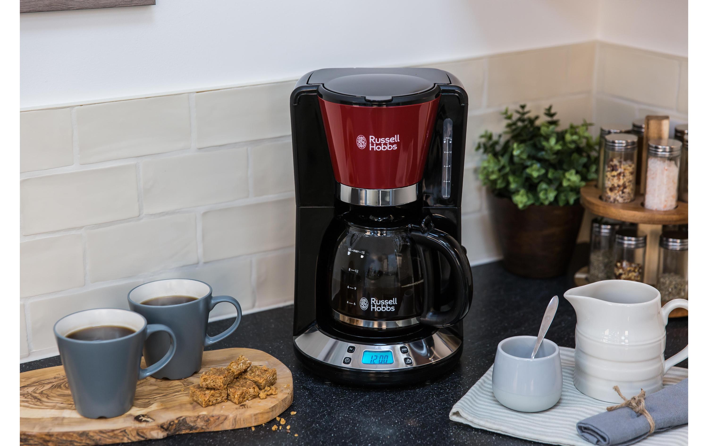 Russell Hobbs Filterkaffeemaschine Colours Plus Rot/Schwarz