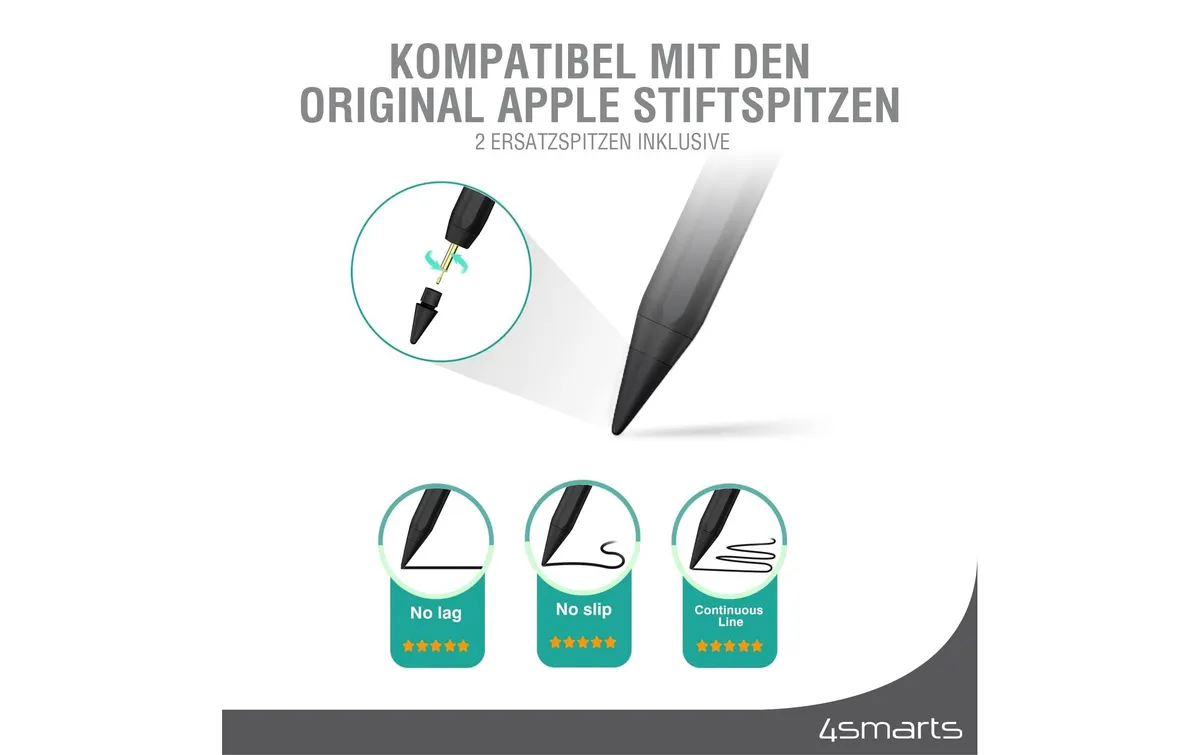 4smarts Eingabestift Pencil Pro 3 Schwarz 4smarts Eingabestift Pencil Pro 3 Schwarz
