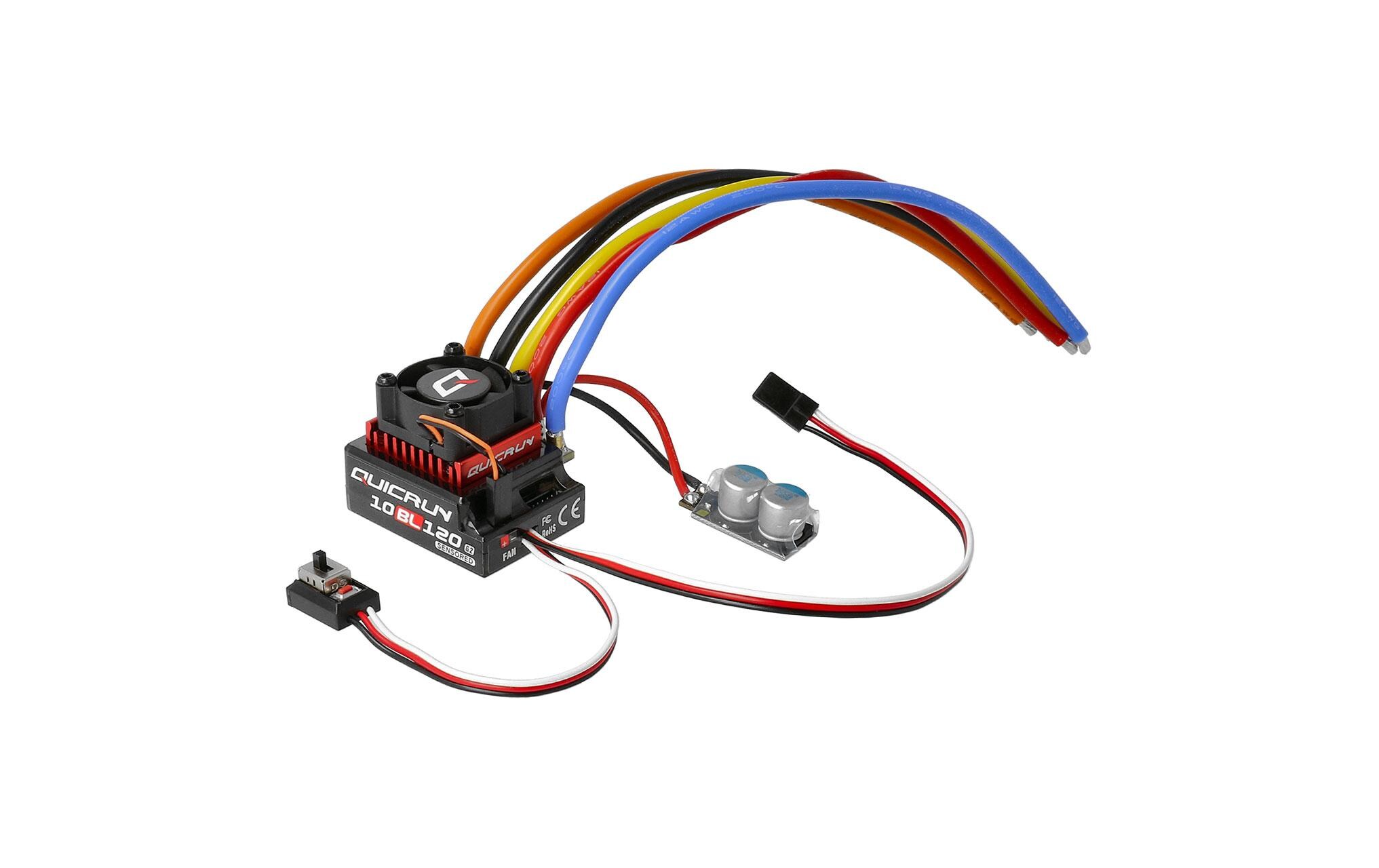 Hobbywing Brushless Regler QuicRun 10BL120 G2 120A, Sensored, 2-3S Hobbywing Brushless Regler QuicRun 10BL120 G2 120A, Sensored, 2-3S