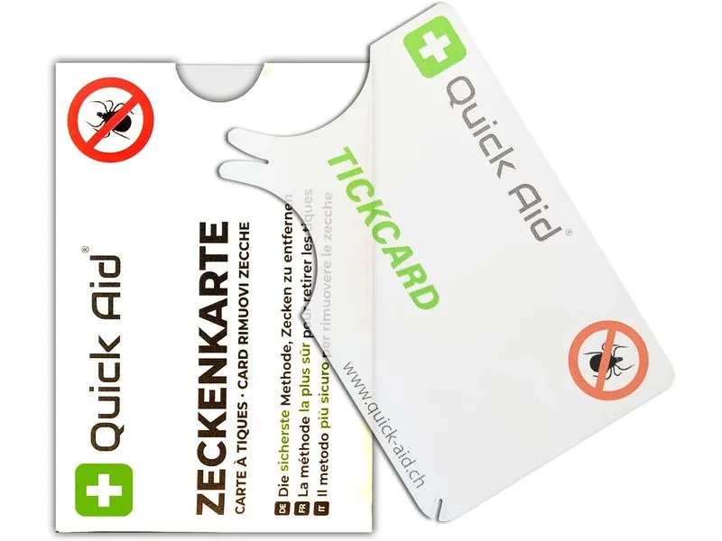 Quick Aid Zeckenkarte mit Lupe 1 Stück Quick Aid Zeckenkarte mit Lupe 1 Stück