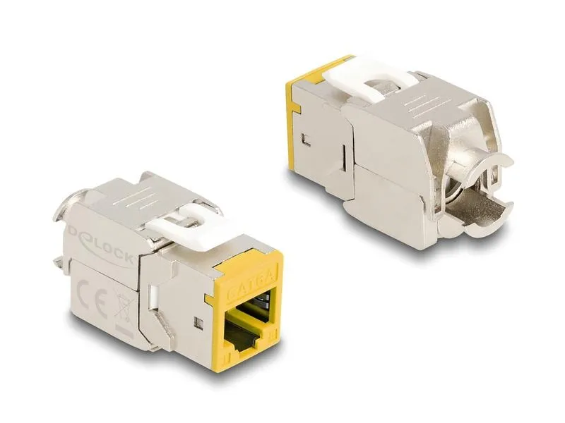 Delock Keystone-Modul RJ45 zu LSA Cat.6A Gelb, 10 Stück Delock Keystone-Modul RJ45 zu LSA Cat.6A Gelb, 10 Stück