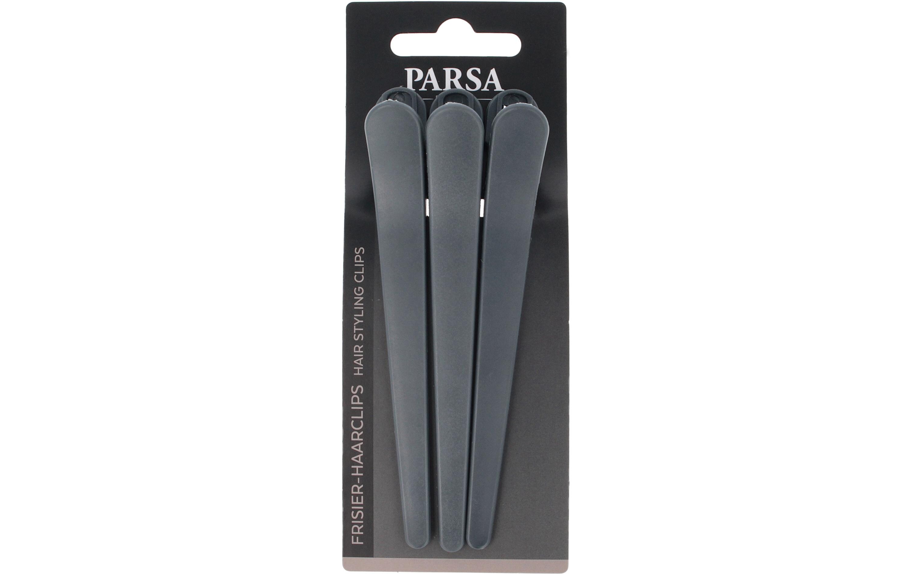 Parsa Beauty Frisier-Haarclips Grau 3 Stück