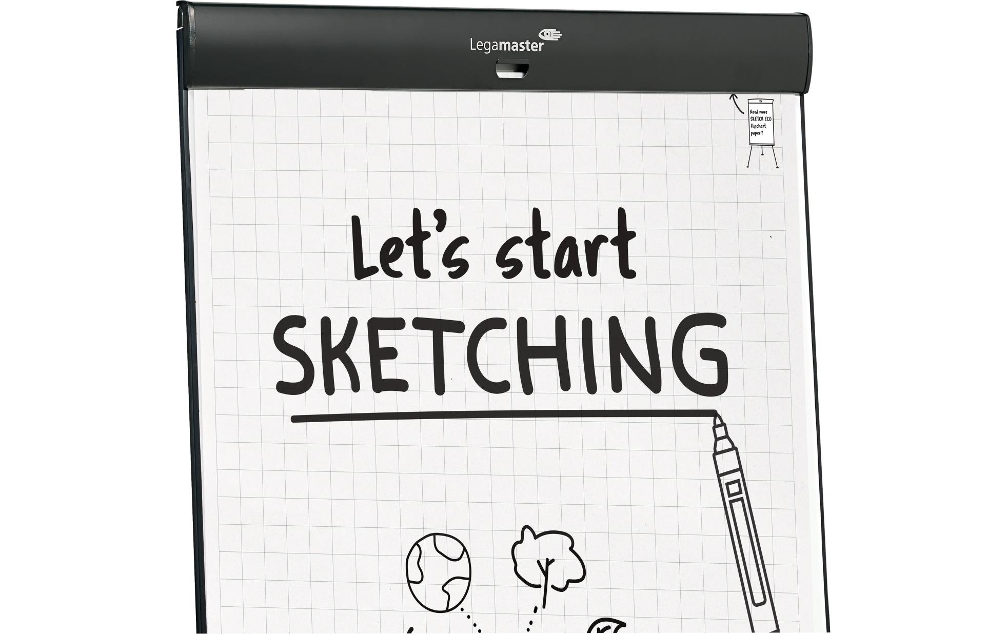 Legamaster Flipchart Sketch Pro 79 cm x 187 cm
