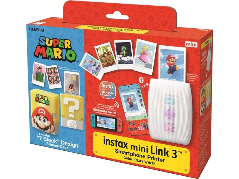 Fujifilm Fotodrucker Instax Mini Link3 Mario Fujifilm Fotodrucker Instax Mini Link3 Mario