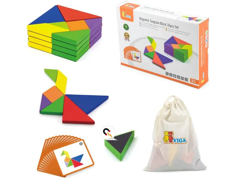 Viga Bauklötze Magnetic Tangram