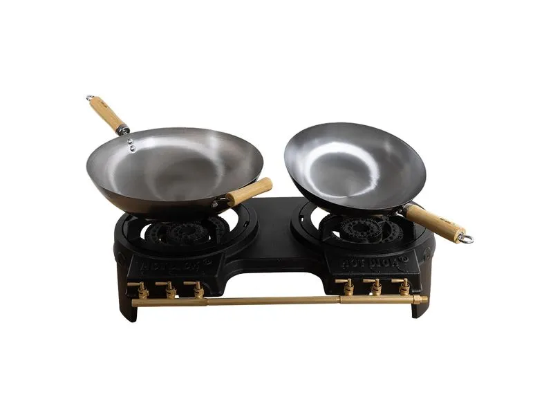 Hot Wok Double 2 x 10 kW mit Flachbrennern, ohne Set Hot Wok Double 2 x 10 kW mit Flachbrennern, ohne Set