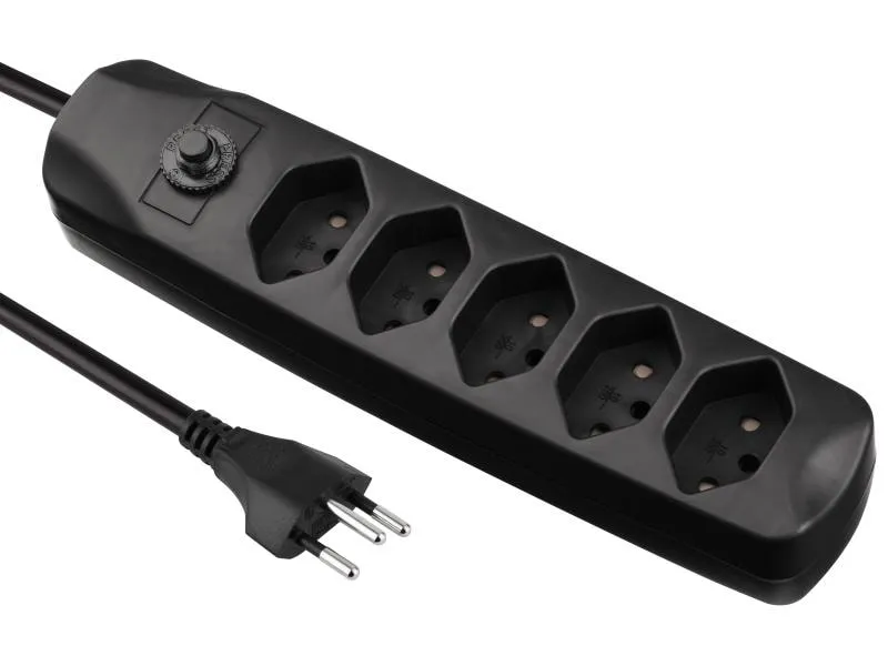 FURBER.power Steckdosenleiste mit Überlastschutz 5x T13