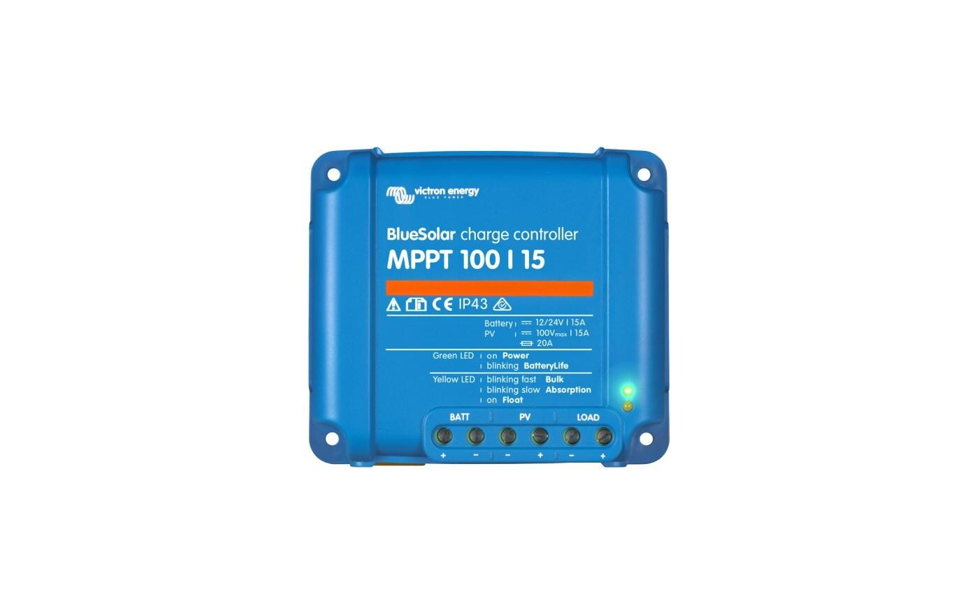 Victron Solarladeregler BlueSolar MPPT 100/15, 12-24 V 15A Victron Solarladeregler BlueSolar MPPT 100/15, 12-24 V 15A