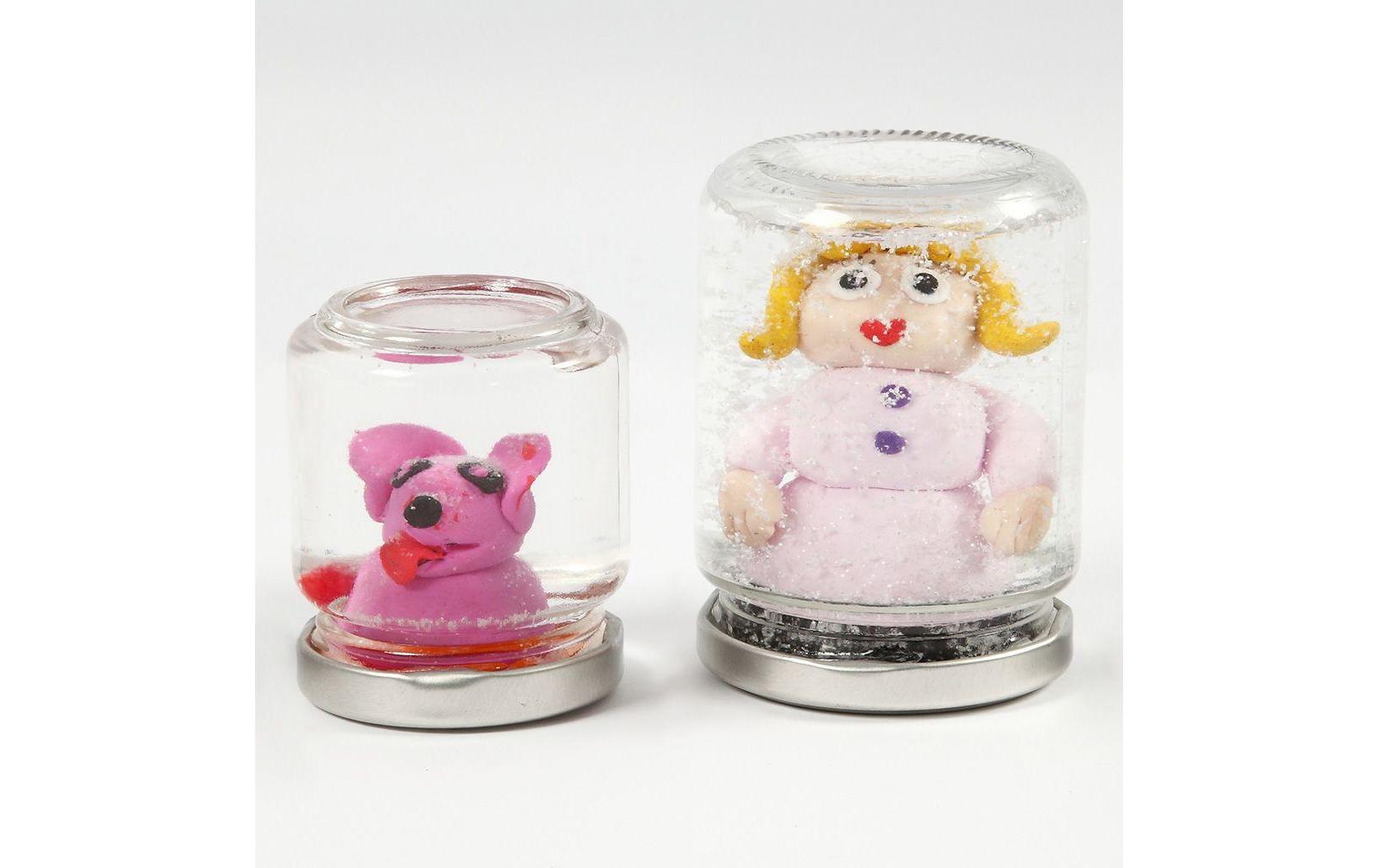 Creativ Company Glas mit Deckel 100 ml 12 Stück