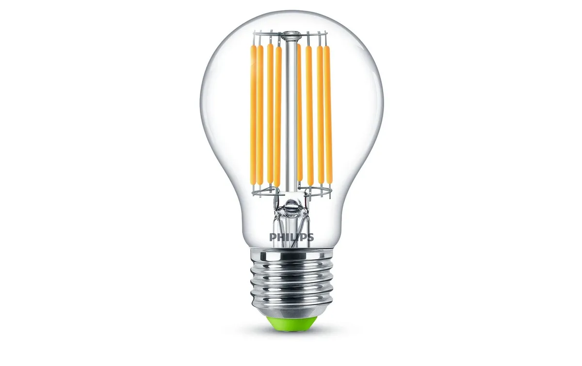 Philips Lampe E27 LED, Ultra-Effizient, Warmweiss, 60W Ersatz