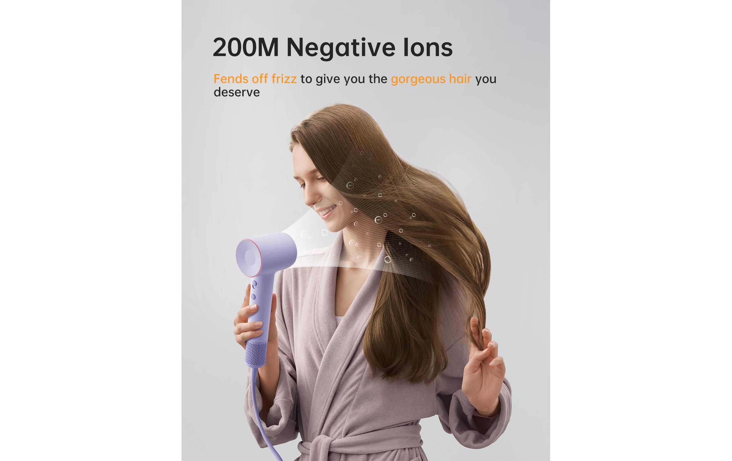 Laifen Haartrockner SE 2 BLA 3 Aufsätze & Magnetanschluss, Flieder