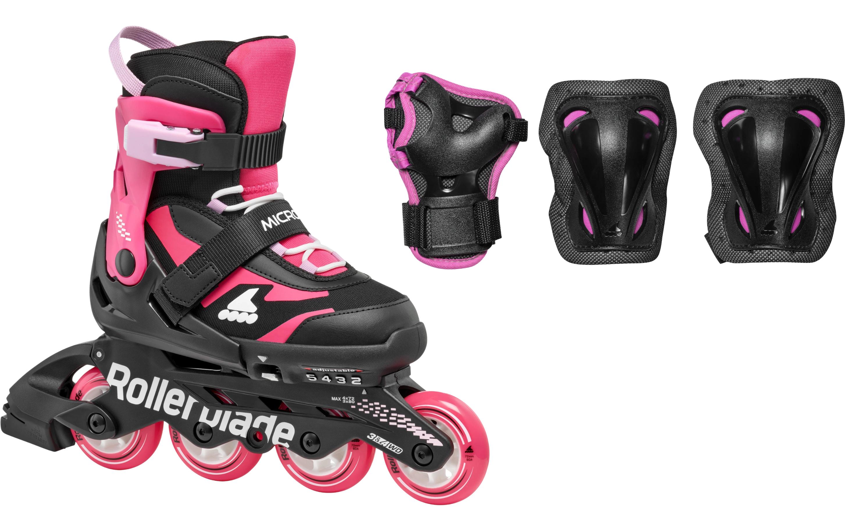 ROLLERBLADE Inline-Skates Microblade Combo Schwarz/Pink, 36.5-40.5
