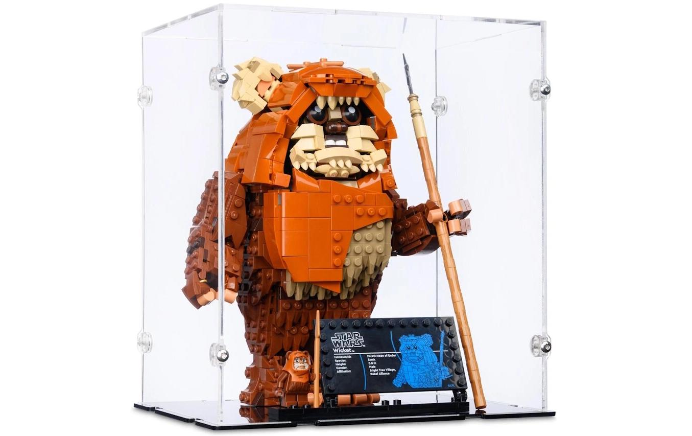 iDisplayit Acryl-Display für LEGO 75430 Star Wars Der Ewok Wicket