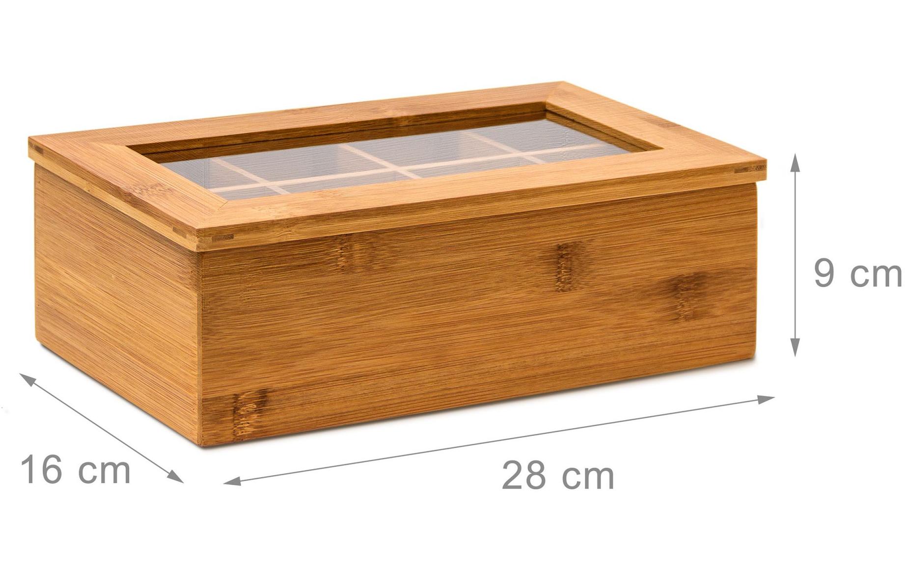 relaxdays Teebeutel-Box Braun relaxdays Teebeutel-Box Braun