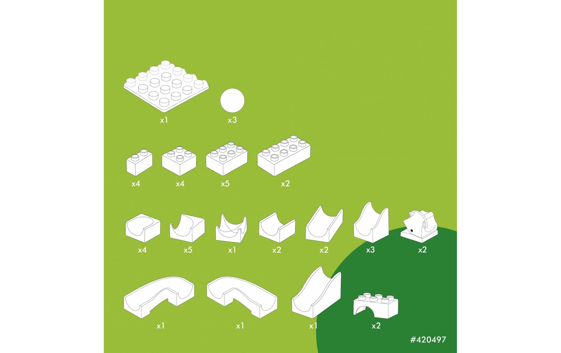 Hubelino Kugelbahn Weichen Erweiterung 43 Teile