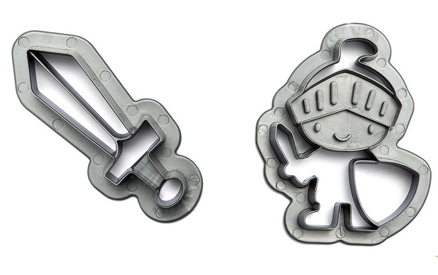 Decora Guetzli-Ausstecher-Set 2 Stück, Ritter