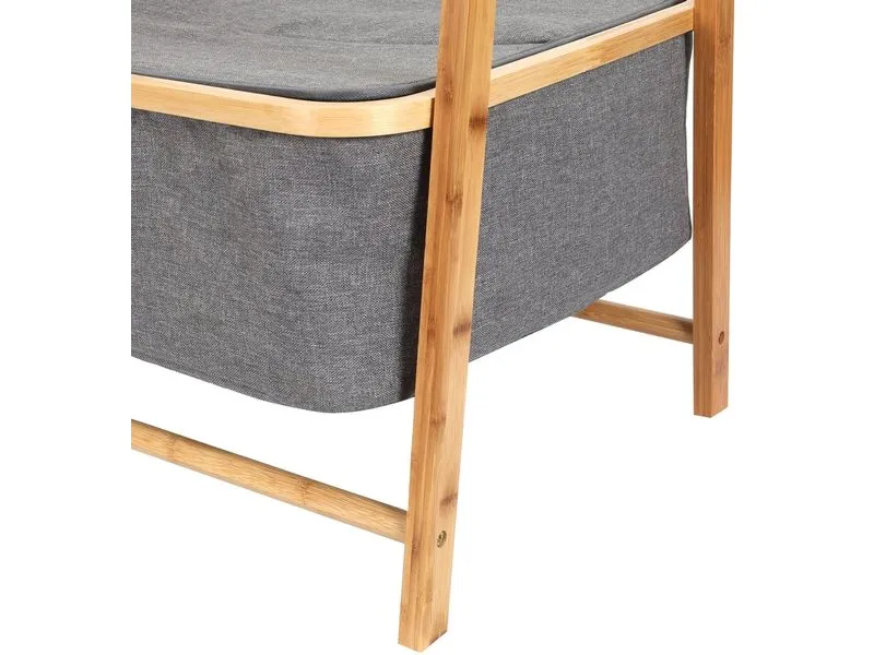 Lumaland Lumaland Kleiderständer aus Bambus 159 x 60 x 45 cm Grau Lumaland Lumaland Kleiderständer aus Bambus 159 x 60 x 45 cm Grau