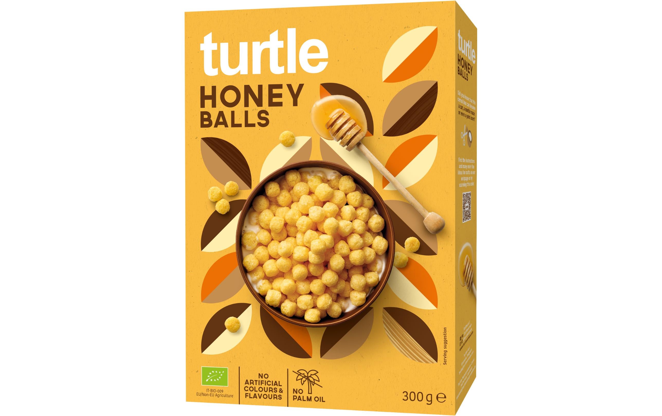 turtle Cerealien Bio Honey Balls 300 g turtle Cerealien Bio Honey Balls 300 g