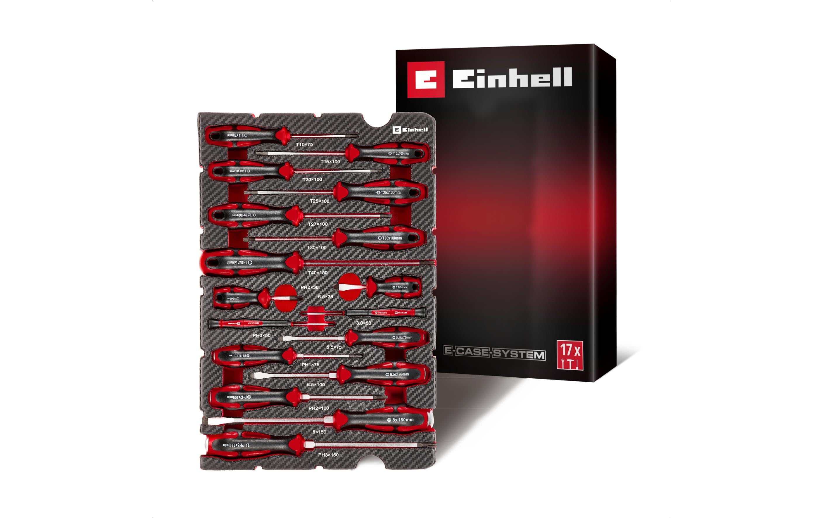 Einhell E-Case 17-tlg., Chrom-Vanadium-Stahl