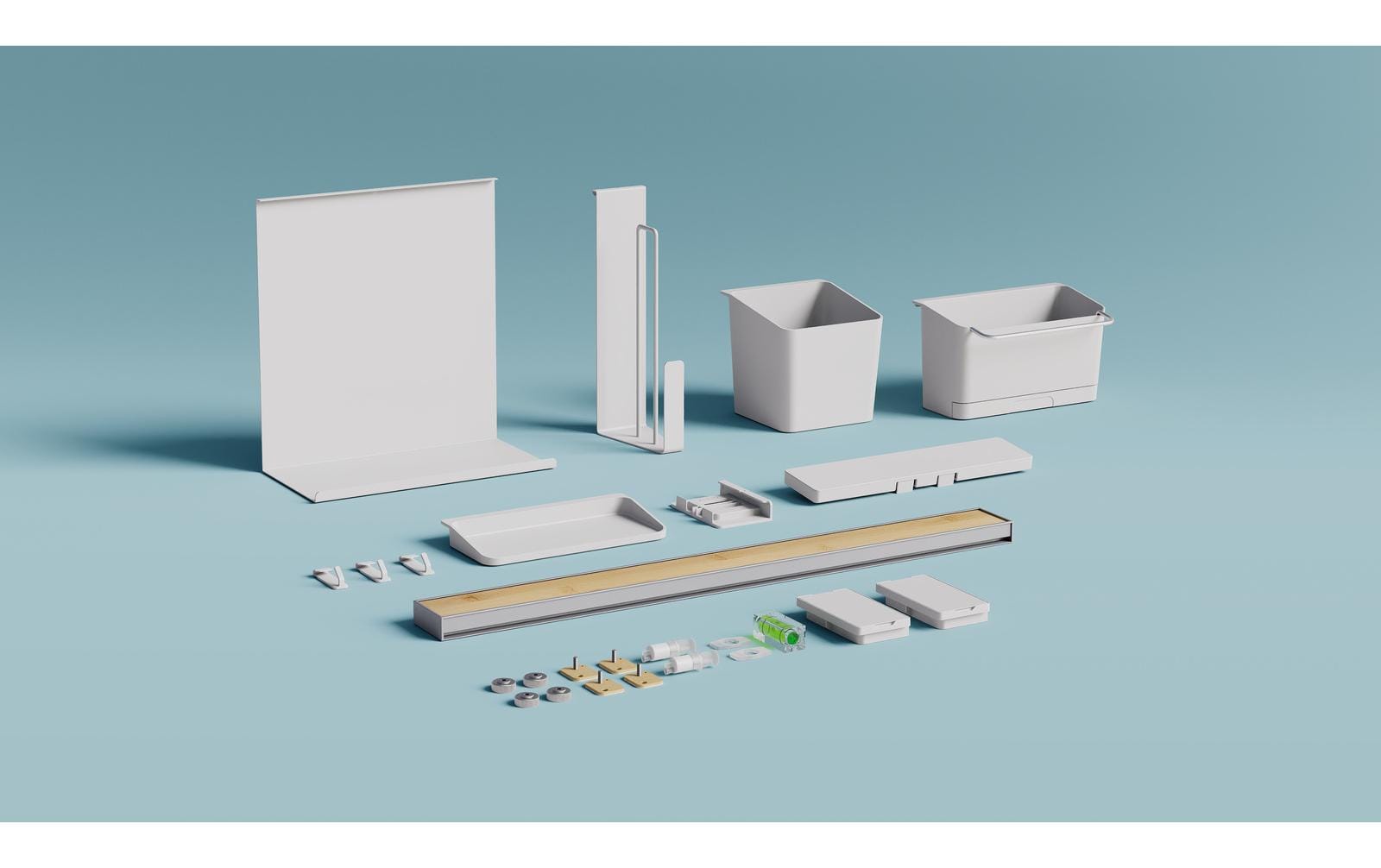 tesa Kombi Set XL Bambus/Weiss