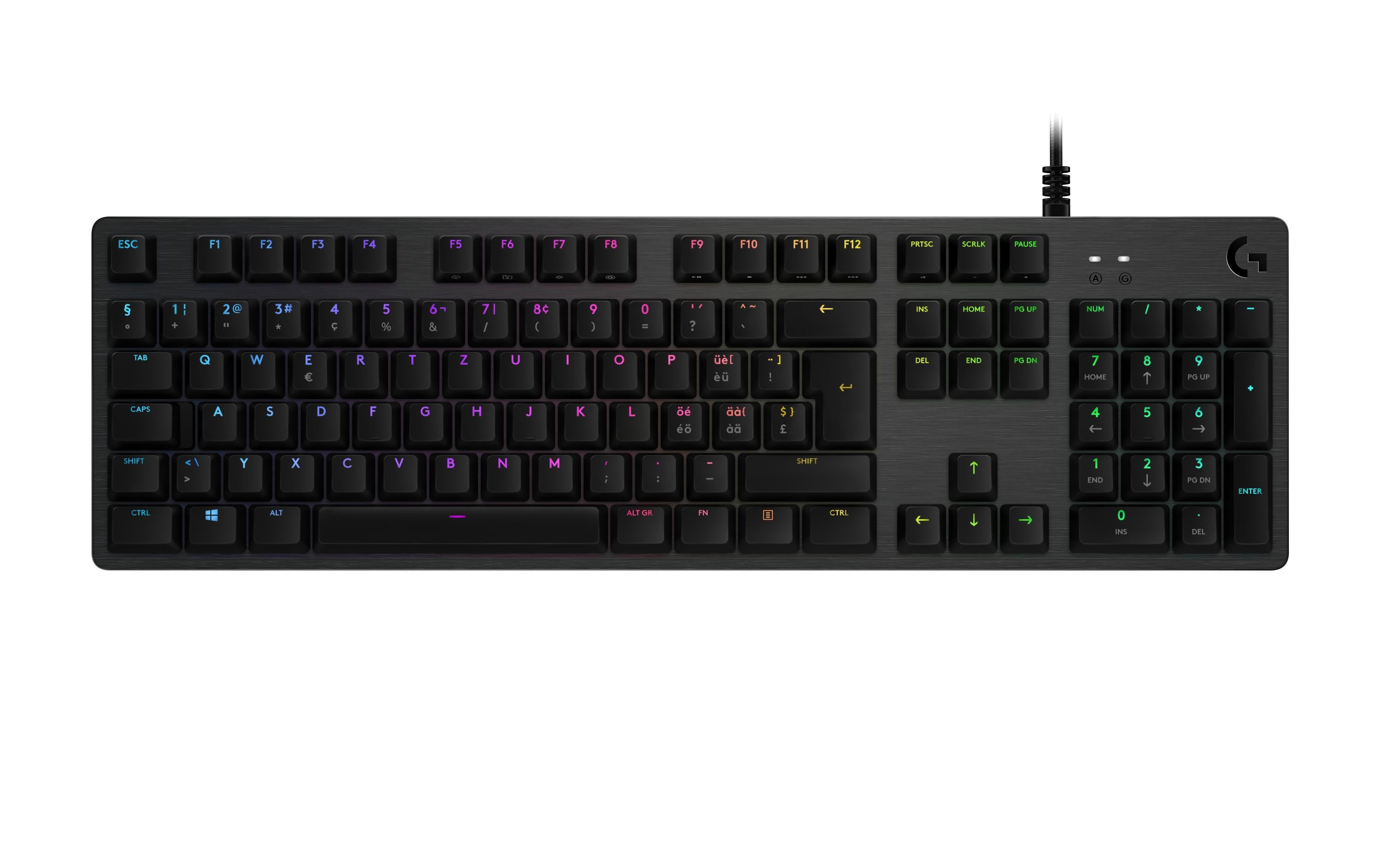 Logitech Gaming-Tastatur G512 GX Brown Carbon Logitech Gaming-Tastatur G512 GX Brown Carbon