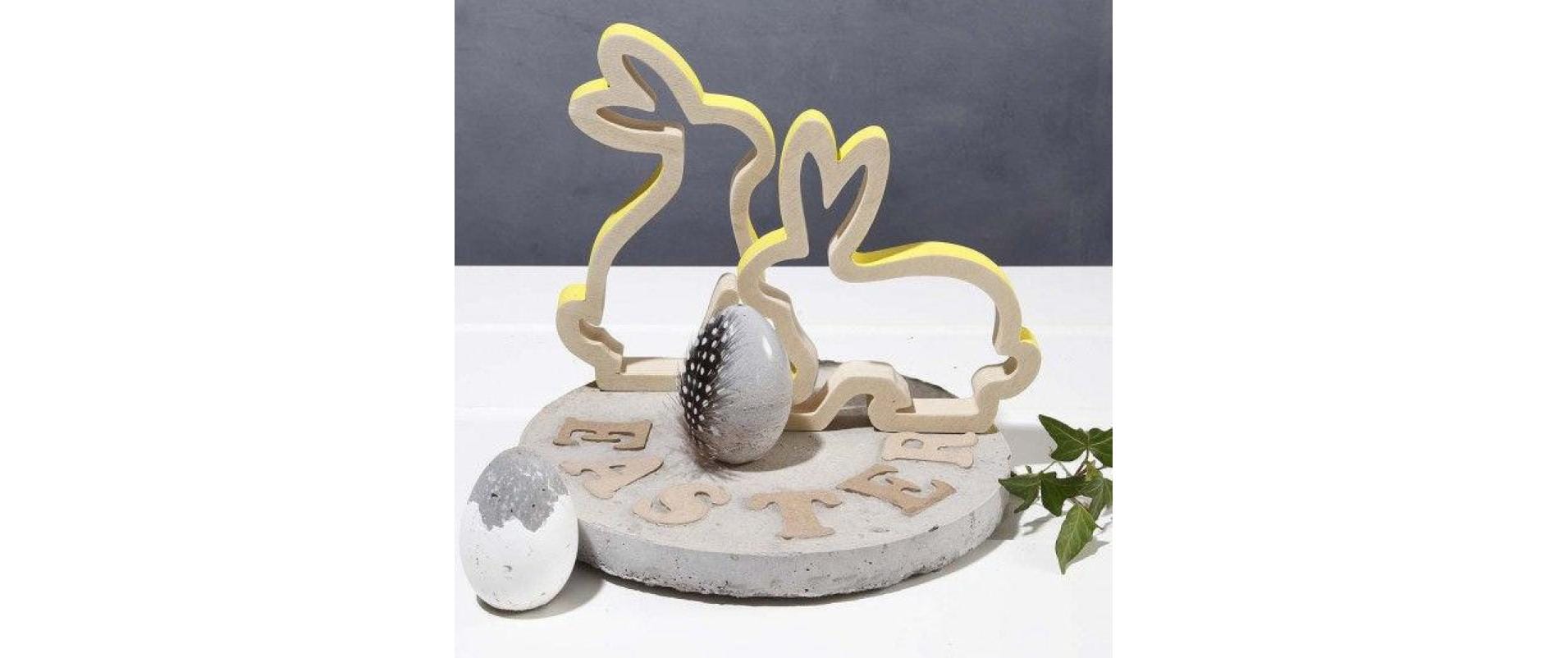 Creativ Company Holzhase Hellbraun, 2 Stück