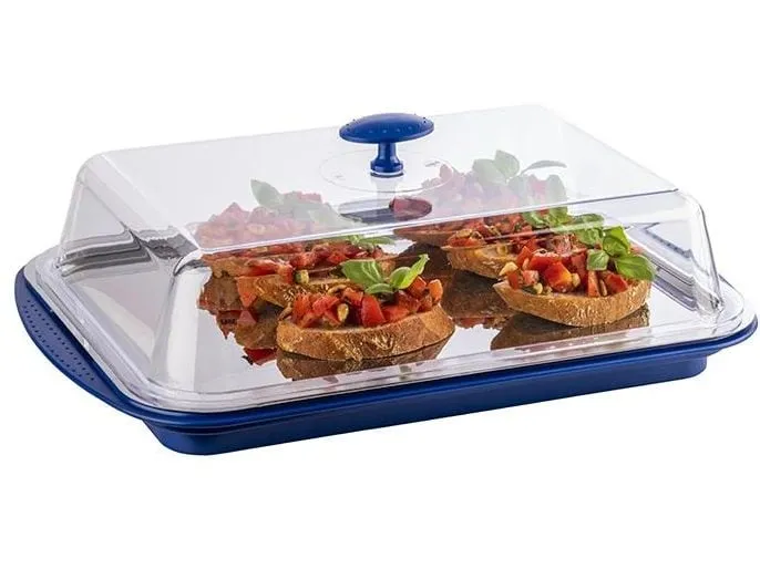 APS Thermo Tablett Set 6-teilig, Transparent/Blau APS Thermo Tablett Set 6-teilig, Transparent/Blau
