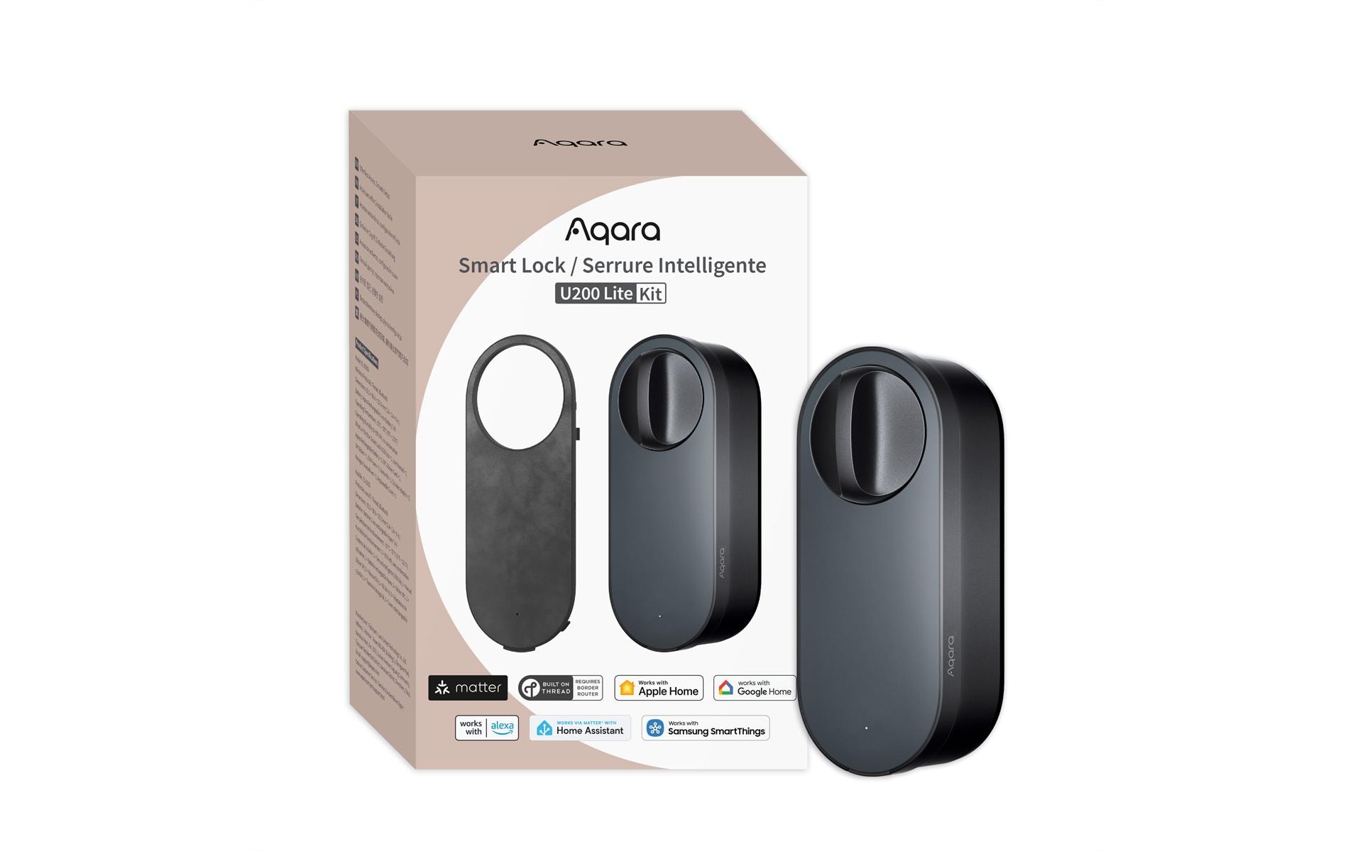 Aqara Smartes Türschloss U200 Lite Kit, Schwarz Aqara Smartes Türschloss U200 Lite Kit, Schwarz