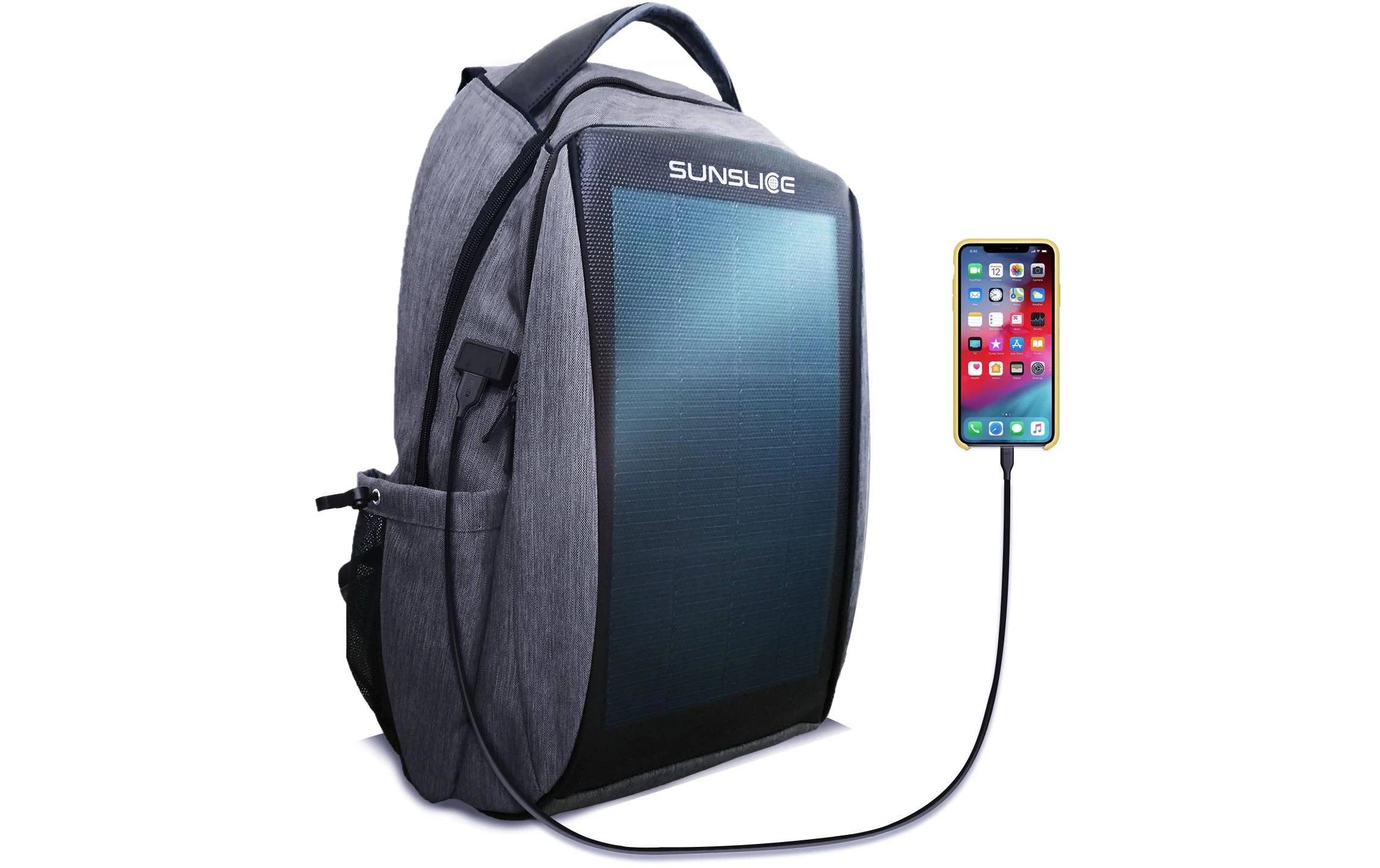 SunSlice Zenith – Solar Backpack – Rot 8 W