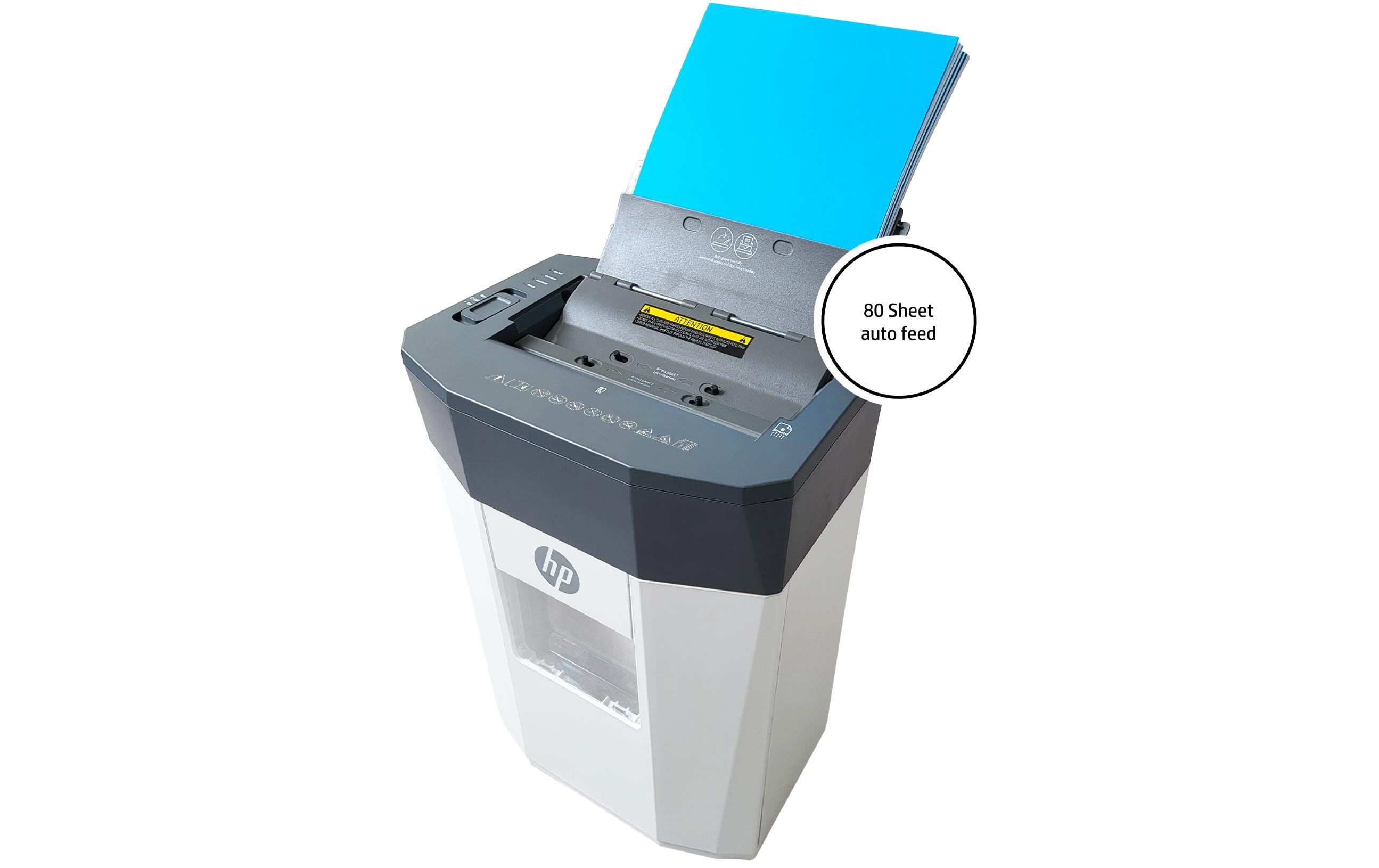 HP Aktenvernichter One Shredder Auto 80 CC, Sicherheitsstufe 4