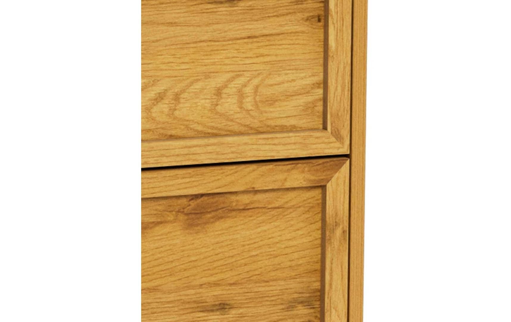 AC Design Kommode Palmdale 80 x 40 x 110 cm, Eiche hell