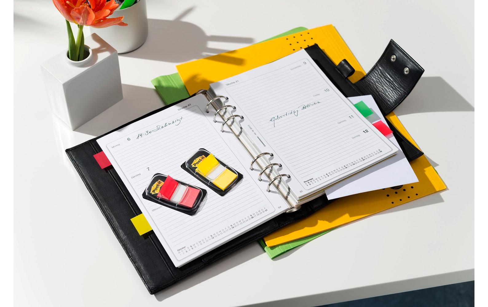 Post-it Notizzettel 3M, 25.4 x 43.2 mm, 10+2 Spender, mehrfarbig