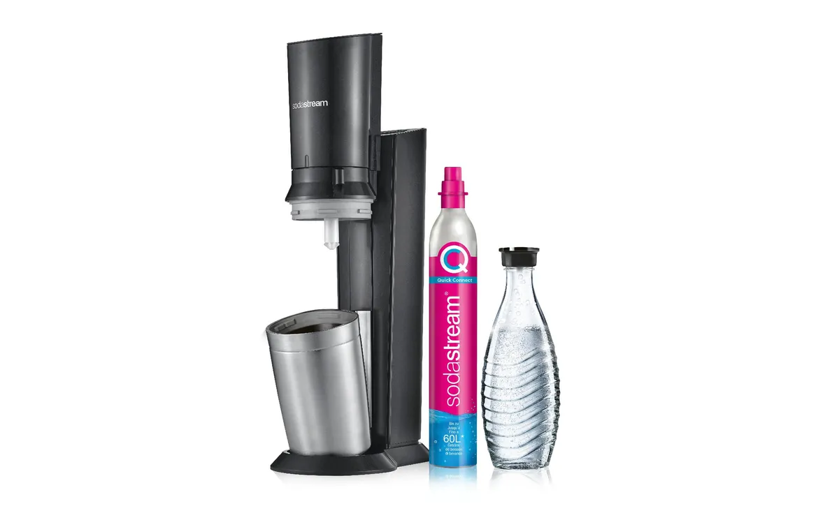 Sodastream Wassersprudler Crystal CQC Schwarz