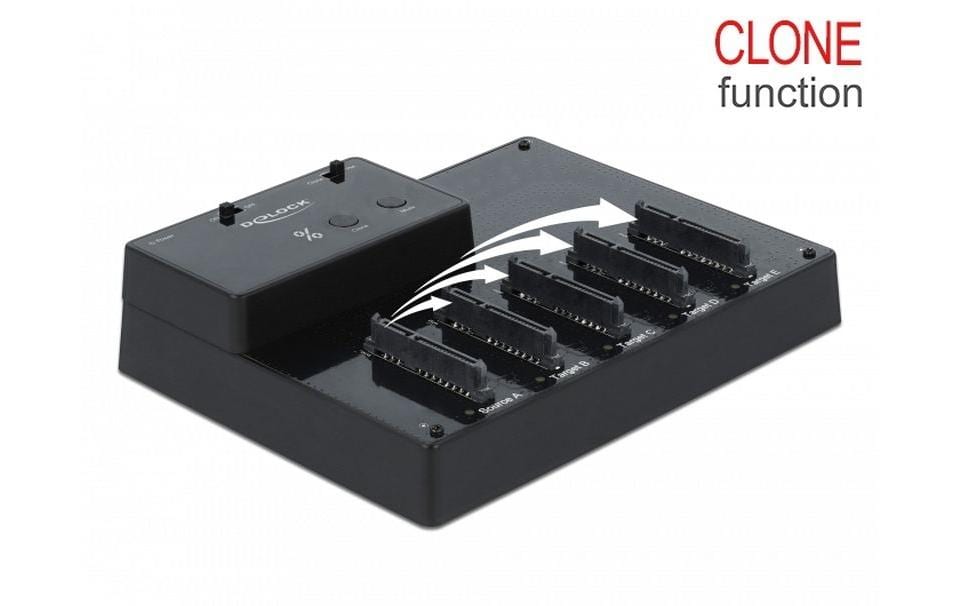 Delock Docking- und Klonstation 64098 für 5x 2.5 SATA HDD / SSD Delock Docking- und Klonstation 64098 für 5x 2.5 SATA HDD / SSD