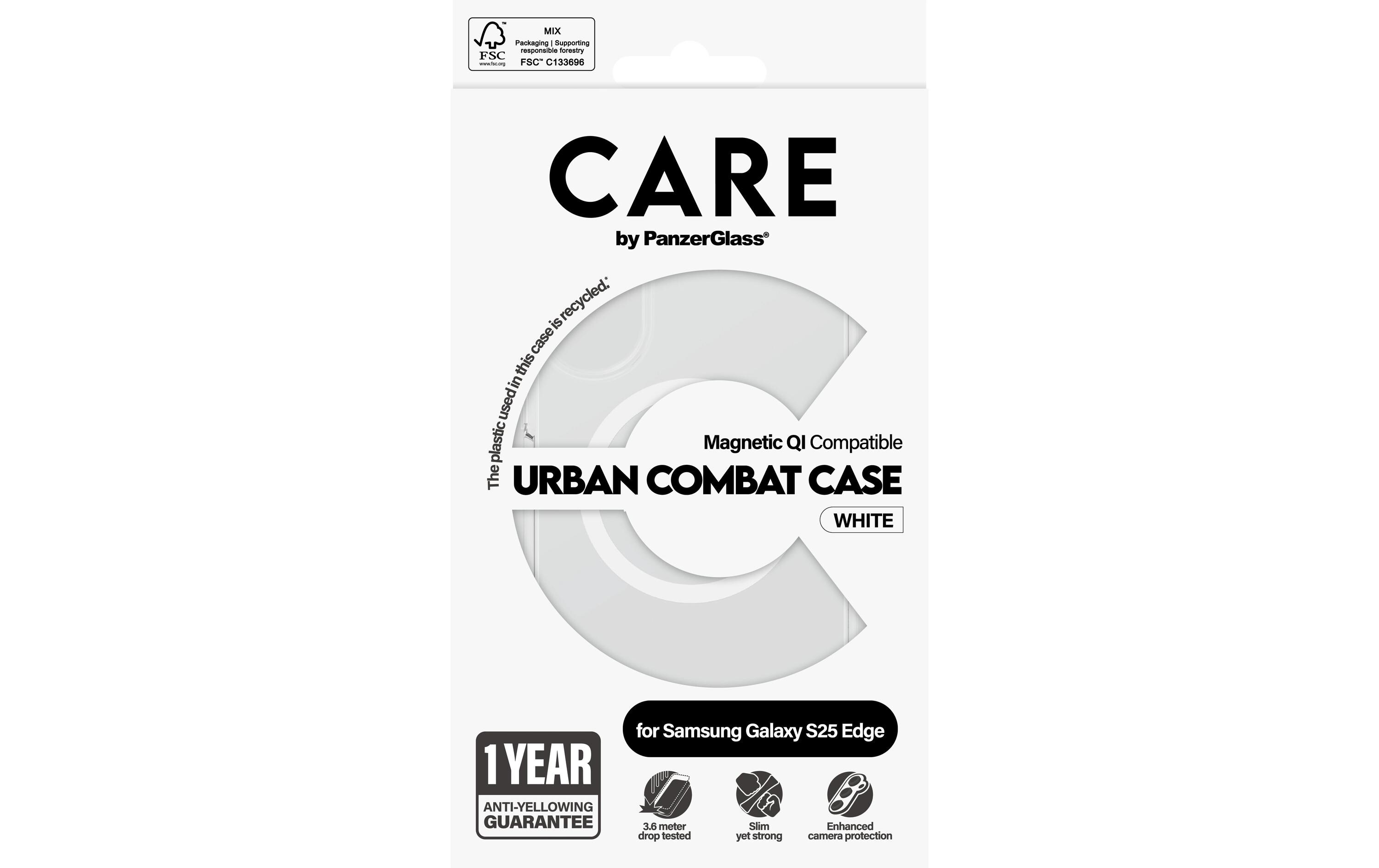CARE Back Cover Flagship Urban Combat Transparent/Weiss