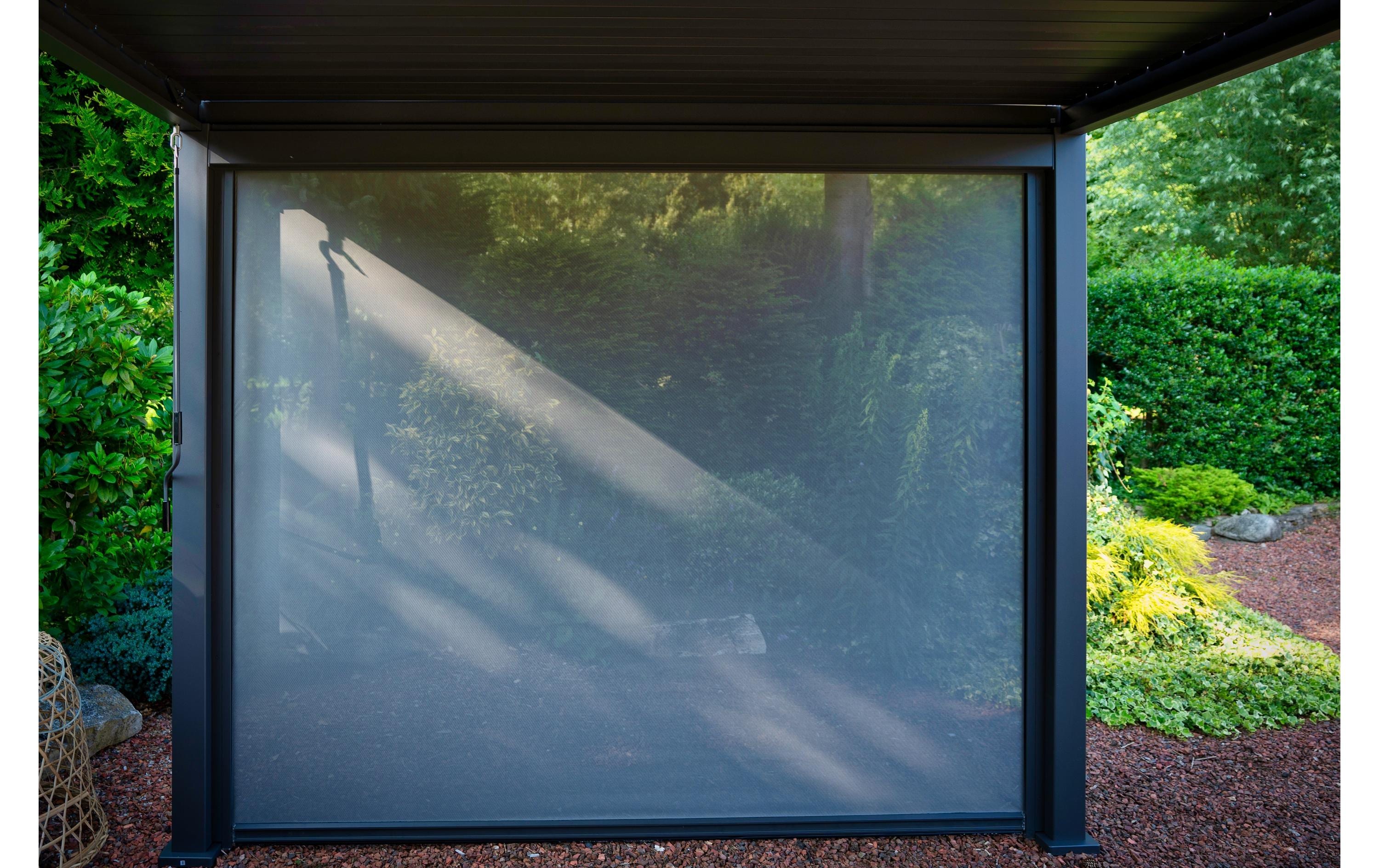 Creative Living Sichtschutz, ausziehbar, Schwarz, 4 m