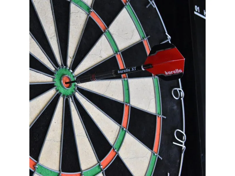 Karella Dartpfeile Steeldart Fighter 22g, 3 Stück – Schwarz