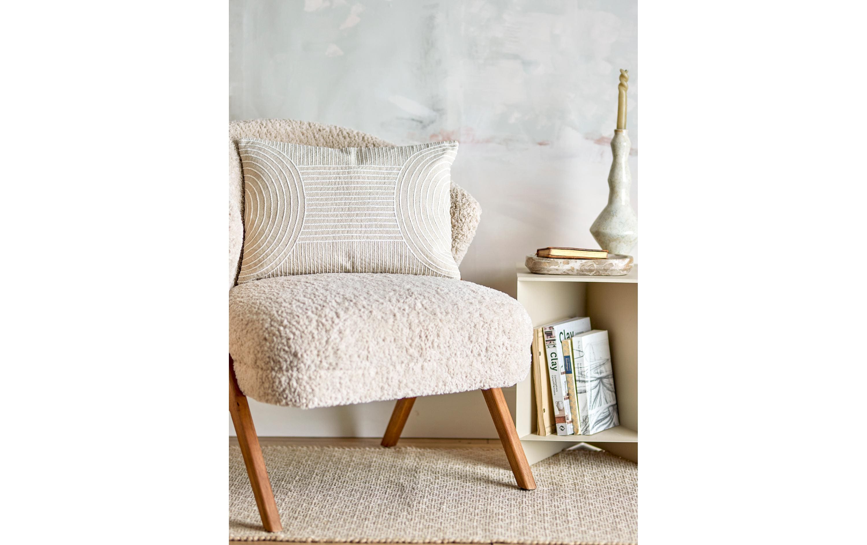 Bloomingville Kissen Chun 35 x 50 cm, Nature