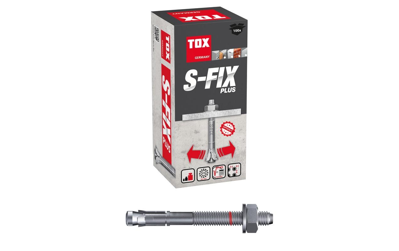 Tox-Dübel Bolzenanker S-Fix Plus M6 x 70/12 mm (100 Stk.)
