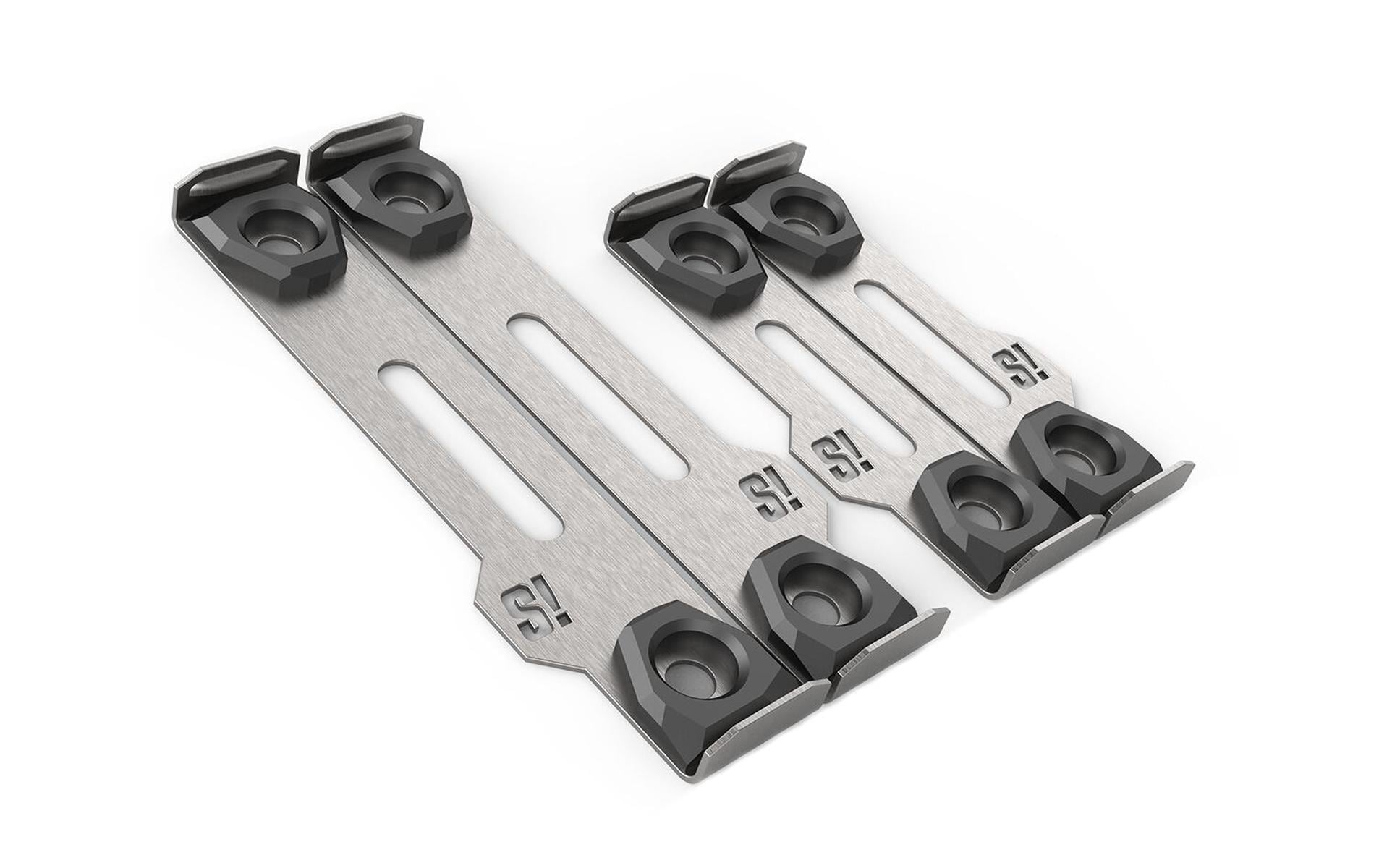 SNAP Rahmenloser Nummernhalter, 30 × 8 cm/50 × 11 cm, Edelstahl