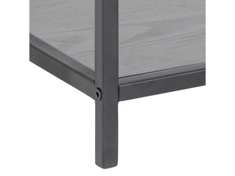 AC Design Nachttisch Seaford 42 x 35 x 63 cm, Schwarz
