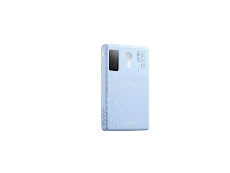 Godox MA5R RGB-Panel-Licht mit Powerbank hellblau Godox MA5R RGB-Panel-Licht mit Powerbank hellblau